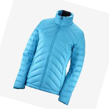 Salomon ESSENTIAL XWARM DOWN INSULATED Kabát Női Kék | HU 3176EBC